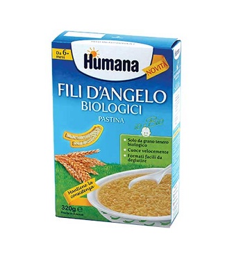 HUMANA FILI D'ANGELO PASTINA BIOLOGICA 320 G - farmasorriso.com