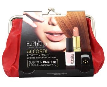 EUPHIDRA SKIN COLOR ACCORDI ROSSETTO PL03 PESCA + SMALTO SR74 + BORSELLINO OMAGGIO PER FOTOTIPO RAMATO - farmasorriso.com