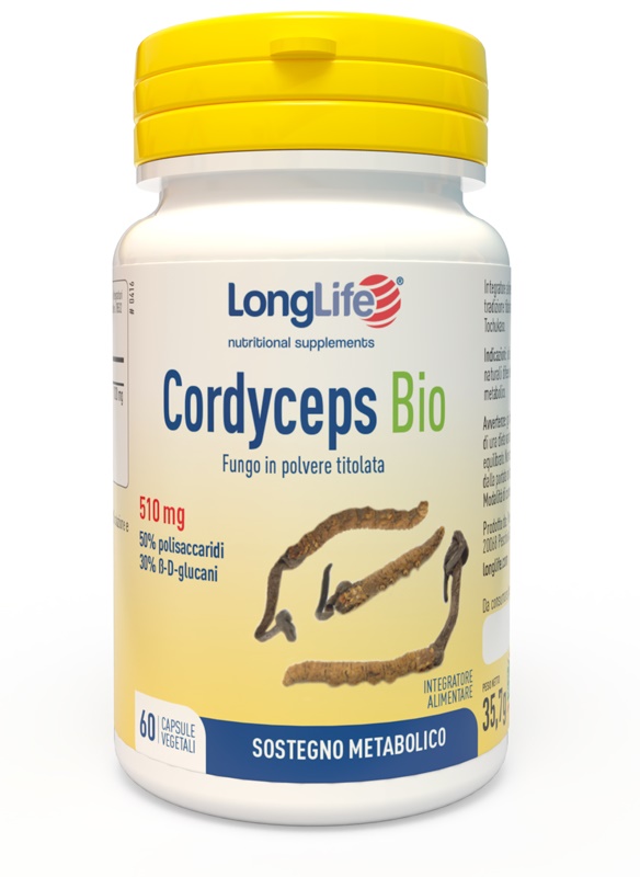 LONGLIFE CORDYCEPS BIO 60 CAPSULE VEGETALI - farmasorriso.com