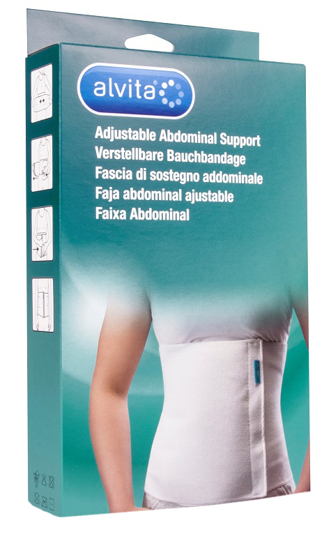 ALVITA FASCIA ADDOMINALE MISURA 1 CIRCONFERENZA 75-95 CM - farmasorriso.com