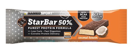 STARBAR 50% PROTEIN COCONUT HEAVEN 50 G - farmasorriso.com