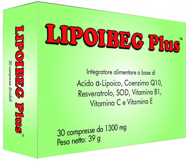 LIPOIBEG PLUS 30 COMPRESSE DA 1300 MG - farmasorriso.com