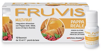 FRUVIS MULTI-FRUIT PAPPA REALE 12 FLACONCINI DA 10 ML - farmasorriso.com