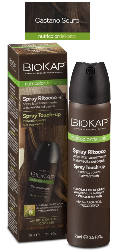 BIOS LINE BIOKAP NUTRIDEL SPRAY RITOCCO CASTANO SCURO 75 ML - farmasorriso.com