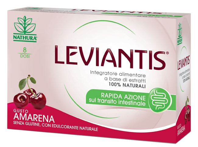 LEVIANTIS SENZA GLUTINE GUSTO AMARENA 8 DOSI / 16 BUSTE - farmasorriso.com