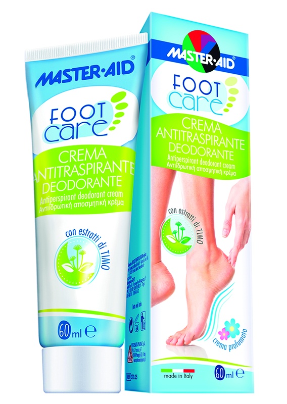 MASTER-AID FOOT CARE CREMA ANTITRASPIRANTE DEODORANTE 60 ML - farmasorriso.com