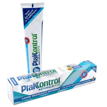 PLAKKONTROL NATURAL WHITE DENTIFRICIO 100 G - farmasorriso.com