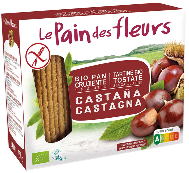 LE PAIN DES FLEURS TARTINE TOSTATE ALLA CASTAGNA BIOLOGICHE 150 G - farmasorriso.com
