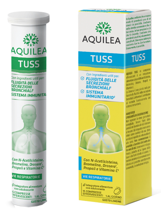 AQUILEA TUSS 15 COMPRESSE EFFERVESCENTI 90 G - farmasorriso.com