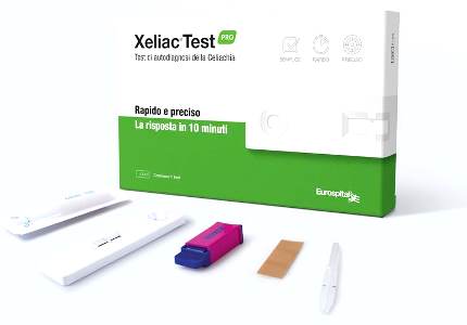 XELIAC TEST PRO DETERMINAZIONE ANTICORPI IGA E IGG ASSOCIATI ALLA MALATTIA CELIACA 1 PEZZO - farmasorriso.com