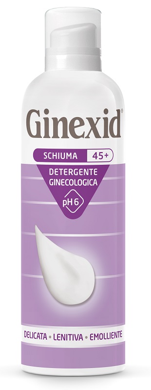 GINEXID 45+ SCHIUMA DETERGENTE GINECOLOGICA 150 ML - farmasorriso.com