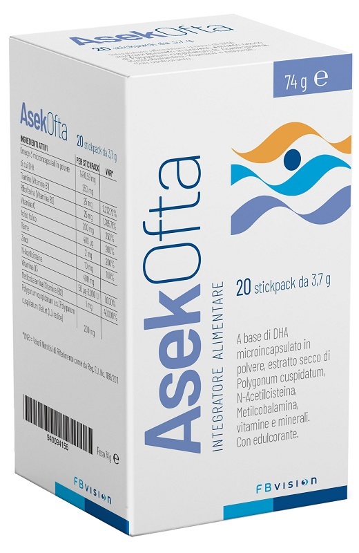 ASEK OFTA 20 STICKPACK - farmasorriso.com