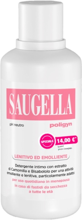 SAUGELLA POLIGYN PH NEUTRO LENITIVO ED EMOLLIENTE 500 ML TAGLIO PREZZO - farmasorriso.com