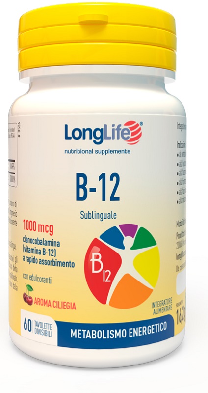 LONGLIFE B12 1000 MCG 60 TAVOLETTE - farmasorriso.com