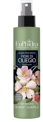 EUPHIDRA ACQUA PROFUMATA CILIEGIO IN FLACONE CON ETICHETTA POMPA SPRAY - farmasorriso.com