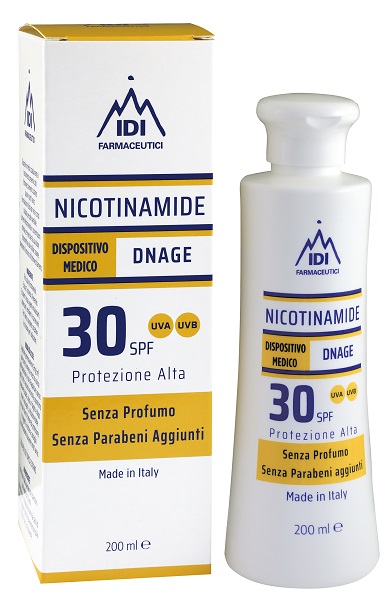 NICOTINAMIDE DNAGE 30SPF PROTEZIONE ALTA 200 ML - farmasorriso.com