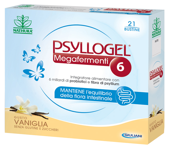 PSYLLOGEL MEGAFERMENTI 6 VANIGLIA 21 BUSTINE - farmasorriso.com