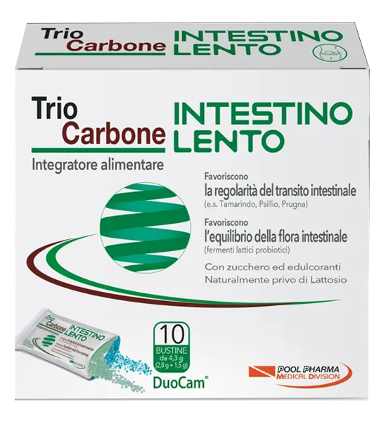TRIOCARBONE INTESTINO LENTO 10 BUSTINE - farmasorriso.com