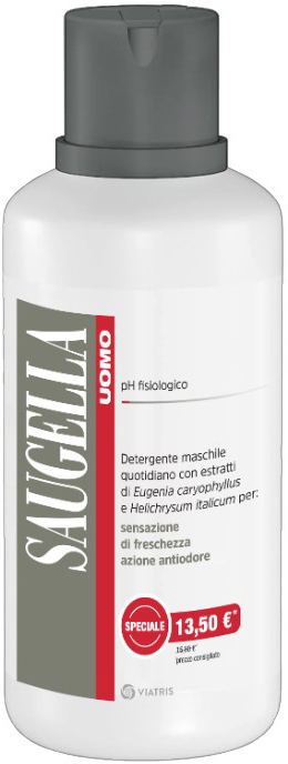 SAUGELLA UOMO DETERGENTE 500 ML TAGLIO PREZZO - farmasorriso.com