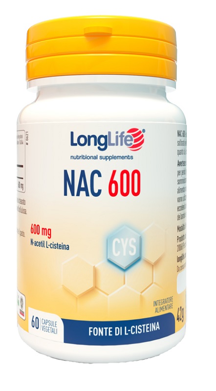 LONGLIFE NAC 600MG 60 CAPSULE - farmasorriso.com