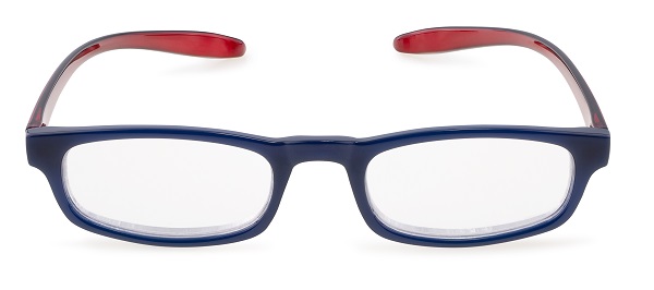 OCCHIALE PER PRESBIOPIA CONTACTA HUG BLU/ROSSO +2,00 ASTA AL COLLO - farmasorriso.com