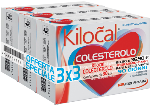KILOCAL COLESTEROLO 3 X 30 COMPRESSE - farmasorriso.com