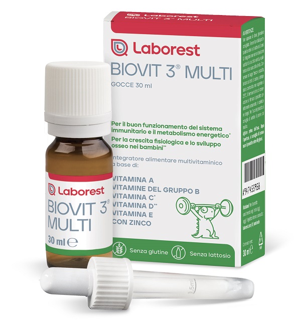 BIOVIT 3 MULTI GOCCE 30 ML - farmasorriso.com