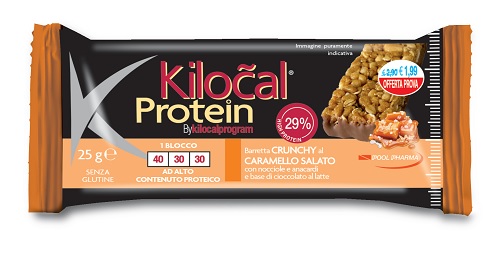 KILOCAL PROTEIN BARRETTA CIOCCOLATO LATTE CARAMELLO SALATO 25 G - farmasorriso.com