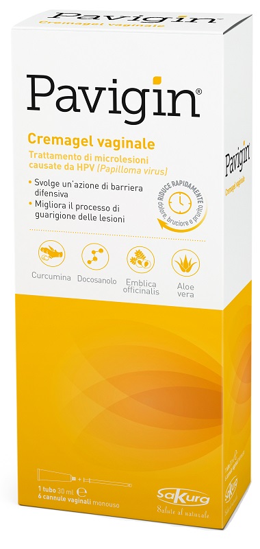 PAVIGIN CREMAGEL VAGINALE 30 ML CON 6 CANNULE VAGINALI MONOUSO - farmasorriso.com