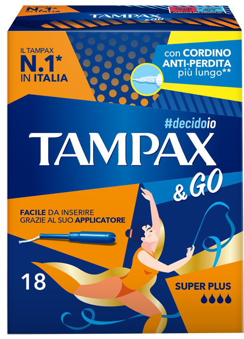 TAMPAX &GO SUPER PLUS 18 PEZZI - farmasorriso.com