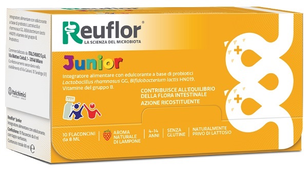 REUFLOR JUNIOR 10 FLACONCINI 8 ML - farmasorriso.com