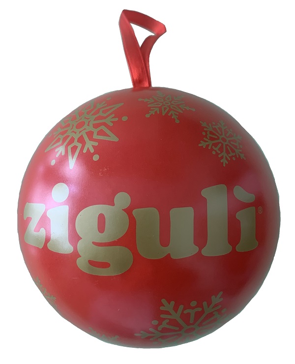 ZIGULI PALLINA FRAGOLA CHRISTMAS CONFEZIONE A FORMA DI PALLINA CONTENENTE 2 BLISTER AL GUSTO DI FRAGOLA 80 G - farmasorriso.com