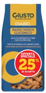 GIUSTO DIABEL FUSILLI 400 G TAGLIO PREZZO -25% - farmasorriso.com