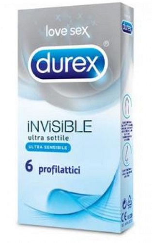 DUREX INVISIBLE PROFILATTICO 6 PEZZI - farmasorriso.com