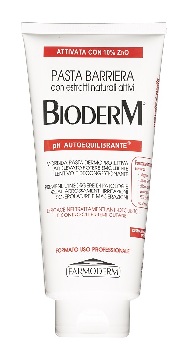 BIODERM PASTA BARRIERA TRASPIRANTE PH AUTOEQUILIBRANTE CON 10% ZINCO 300 ML - farmasorriso.com