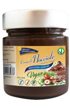 PIACERI MEDITERRANEI CREMA NOCCIOLA 250 G - farmasorriso.com
