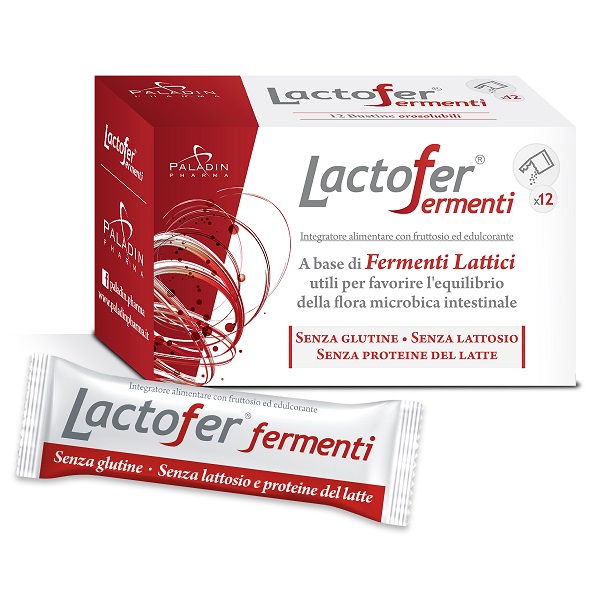 LACTOFER FERMENTI 12 BUSTINE OROSOLUBILI - farmasorriso.com
