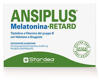 ANSIPLUS RETARD MELATONINA 20 COMPRESSE BISTRATO FAST SLOW 955 MG - farmasorriso.com