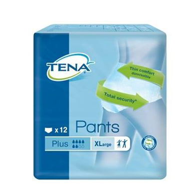 PANNOLONE PULL UP TENA PANTS PLUS TAGLIA EXTRA LARGE 12 PEZZI - farmasorriso.com