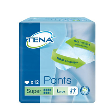 PANNOLONE PULL UP TENA PANTS SUPER TAGLIA LARGE 12 PEZZI - farmasorriso.com