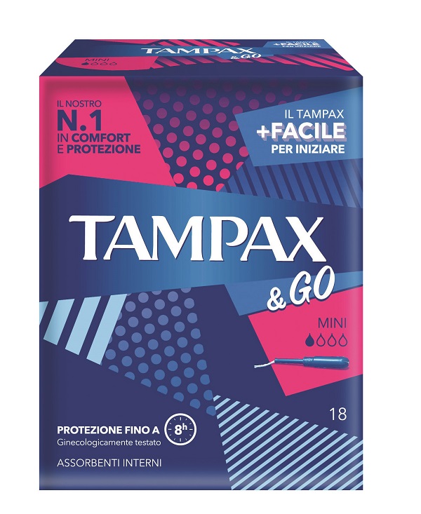 TAMPAX & GO MINI 18 PEZZI - farmasorriso.com