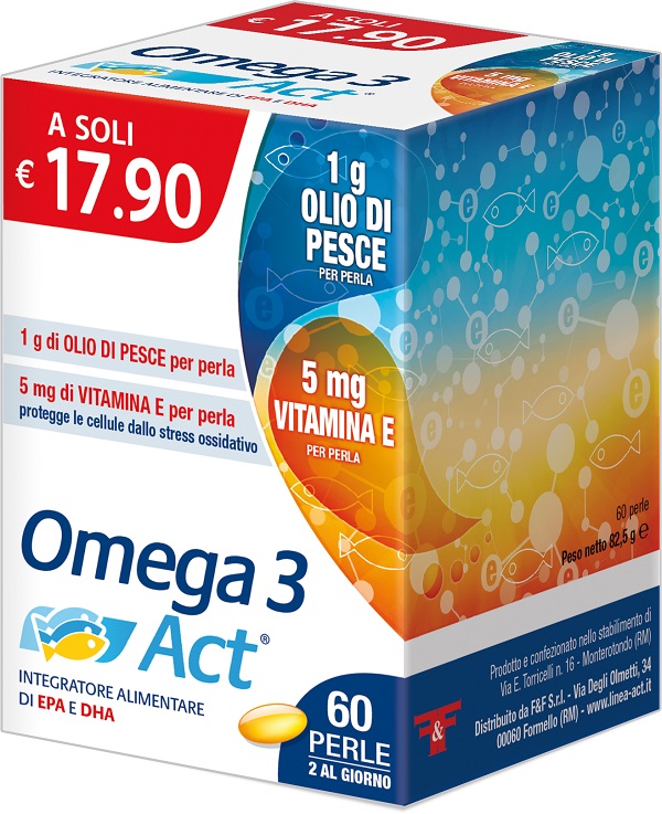 OMEGA 3 ACT 1G 60 PERLE - farmasorriso.com