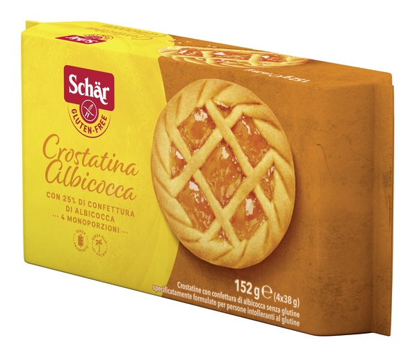 SCHAR CROSTATINA CON CONFETTURA DI ALBICOCCA 4 MONOPORZIONI DA 35 G - farmasorriso.com