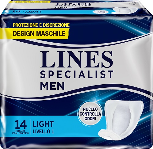 PANNOLONI LINES SPECIALIST MEN LIVELLO 1 14 PEZZI - farmasorriso.com