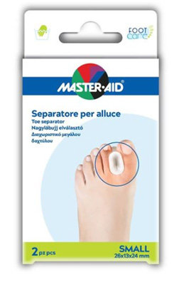 SEPARATORE DITA IN GEL MASTER-AID PER ALLUCE S 2 PEZZI - farmasorriso.com