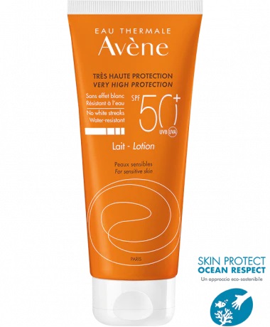 EAU THERMALE AVENE SOLARE LATTE SPF50+ 100 ML NUOVA FORMULA - farmasorriso.com