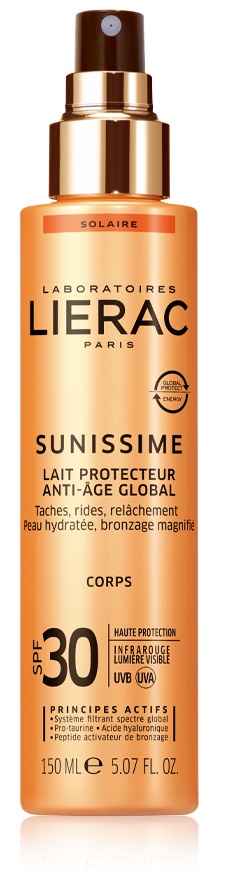 LIERAC SUNISSIME LATTE CORPO SPF30 150 ML - farmasorriso.com