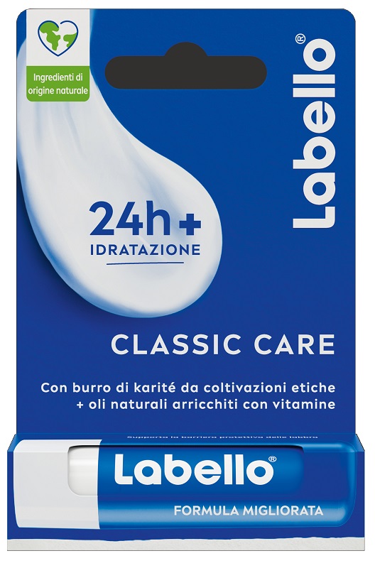 LABELLO CLASSIC CARE STICK 24H IDRATAZIONE FONDENTE SULLE LABBRA 5,5 ML - farmasorriso.com