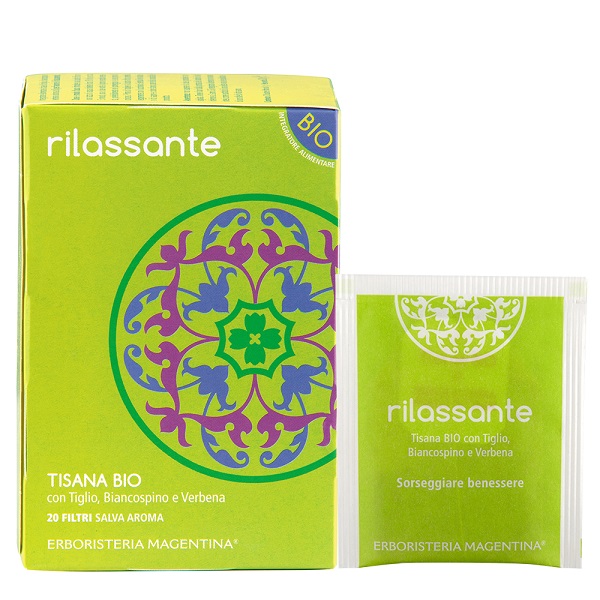 TISANA RILASSANTE BIO 20 FILTRI - farmasorriso.com