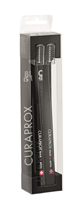 CURAPROX BLACK IS WHITE DENTIFRICI SBIANCANTI 2 SPAZZOLINI - farmasorriso.com